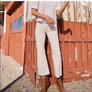 High rise boho vintage crop boot jeans!